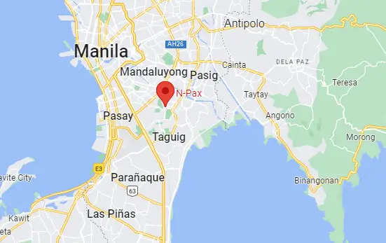 npax google map in manila